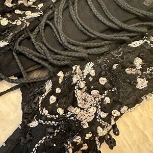 Bebe Lace Up Corset, Size Small.  Beautiful & Intricate Detail
